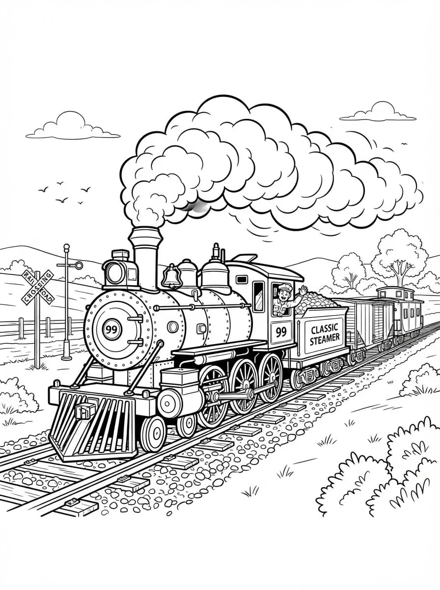 Coloriage Train